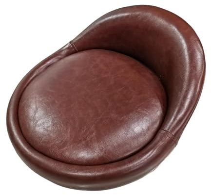Ersatz-Barhocker, niedrige Rückenlehne, PU-Leder, wasserdicht, Kissen für Restaurant, Lounge, Büro, Café, 36 x 15 cm, Braun
