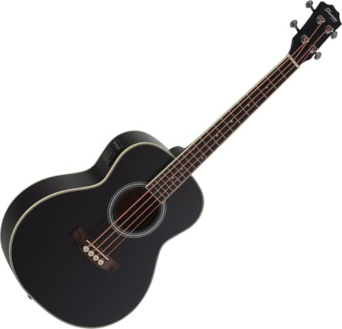 Shaman ABM4-50E-BK Akustik Bass Schwarz, Allgemein, Modell: ABM4-50E-BK | Serie: AB Mini, Gewicht: 1, 74 kg, Anzahl Saiten: 4, Orientierung: Rechtshänder, Korpus, Korpusform: AB Mini, Decke: Fichte