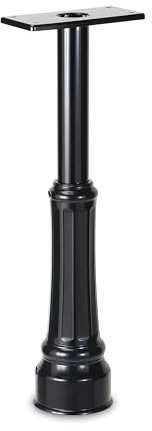 ARCHITECTURAL MAILBOXES 7507B Basic Post with Decorative Cover Black