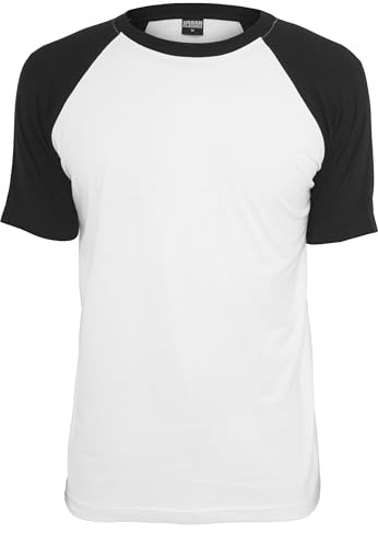 URBAN CLASSICS Camiseta Básica Hombre de Manga a Corta, Cuello Redondo, Algodón, Largo Normal, Estilo Moderno, Disponible en distintos colores, Tallas XS - 5XL