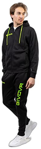 Givova Jungen King Anzug, Schwarz/grün Fluo, L EU