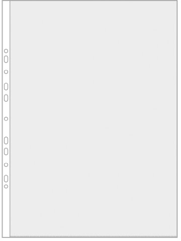 VELOFLEX 4333001 - Prospekthüllen DIN A3 hoch, Klarsichthüllen, Klarsichtfolien, PP-Folie, Eurolochung, glasklar, 10 Stück