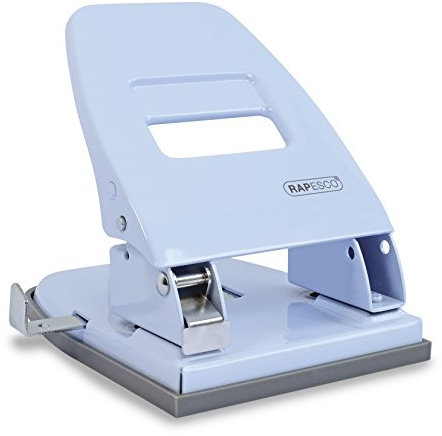 Rapesco 1387 Retro 2-fach-Locher, 35 Blatt Stanzkapazität, Hellblau