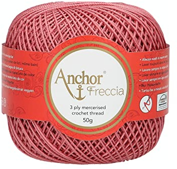 Anchor 4771006-00895 Häkelgarne, 100% Baumwolle, 895, Stärke 6, 88 Gramm