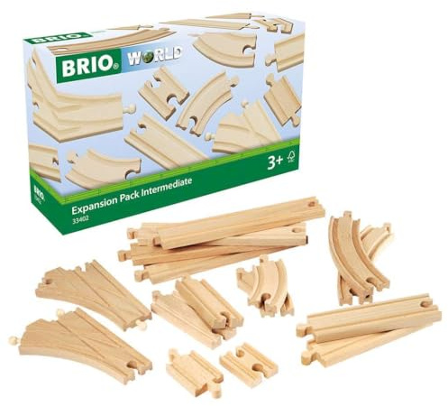 BRIO 63340200 Mittleres Schienensortiment, White