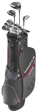 Wilson Profile Platinum Complete Golf Club Set, Platinum Profile Set, Precision Unleashed, Enhanced Launch, Effortless Swing, Exceptional Power