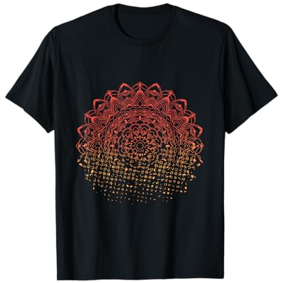 Yoga Frieden Geschenk Mandala T-Shirt