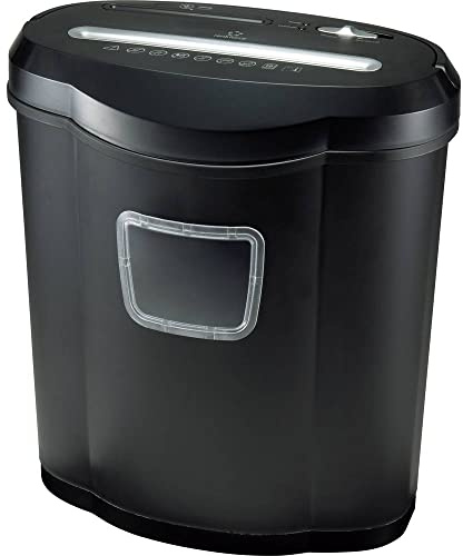 Renkforce RF-4504608-PPS-300 Aktenvernichter Partikelschnitt 4 x 38 mm Blattanzahl (max.): 10 Sicherheitsstufe 4 Vernichtet auc, Schwarz
