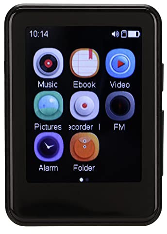Lecteur Bluetooth 5.0 MP3 MP4, Lecteur de Musique D'enregistrement à Écran Tactile Complet de 2,5 Pouces, Lecture Vidéo Multiformat, Lecture de Livre Électronique Une Touche(32 Go)
