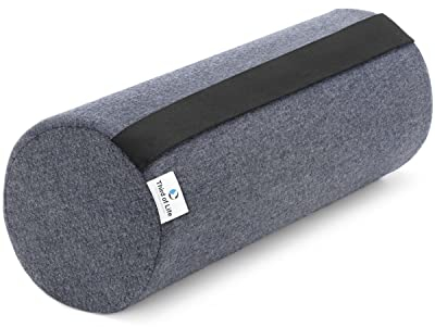 Nackenrolle UniROLL 12x32 cm mit schnelltrocknendem Bezug | Orthopädische Knie-Rolle aus Memory-Foam | Ergonomisches Beinkissen und Knie-Kissen | Schaumstoff-Rolle für Rücken & Seitenschläfer