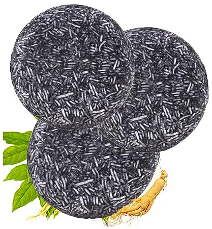Grau Glanz Seife, Grauglanz Haar Revitalisierungsbar, Spartan Haare Seife, Haarverdunkelndes Shampoo-Riegel, Natürliche Haarseife Für Graues Haar (3pcs)