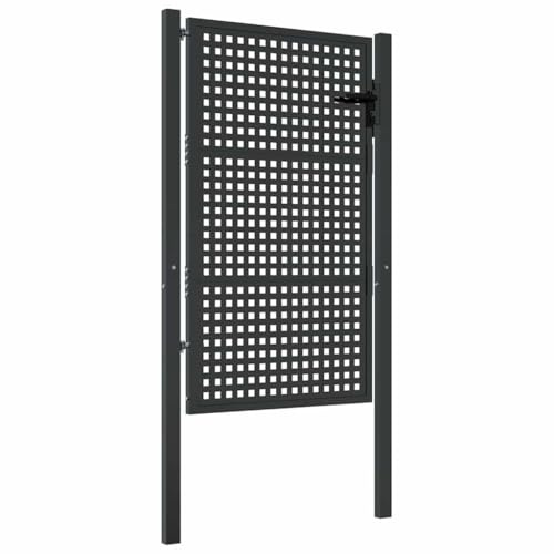 vidaXL Gartentor Anthrazit 100x125 cm Stahl