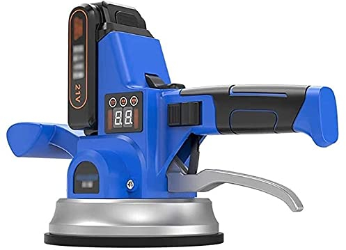 Tiles Leveler Machine, Electric Tile Laying Machine Vacuum Lifter with 9 Files Adjustable Vibration 320kg Large Suction Non-slip Tiles Machine, Suitable for Floor/Wall Tiles,Two lithium batteries (Tw