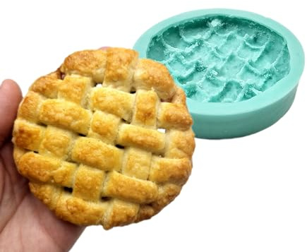 Natucraft Realistic Pie Crust Silicone Mold, Candle Dessert & Soap Making Mold, NS052