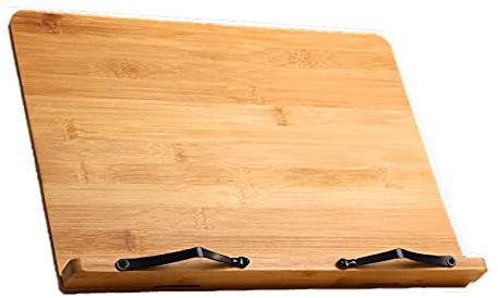 KARFRI Halterungen zum Lesen, Buchständer, faltbar, Kochbuchhalter, Buchablage, Leseständer, Lehrbuch, Rezept, Tablet, Smartphone-Halter zum Lernen, Zeichnen, für Küche und Büro (Größe: mittel) (L)