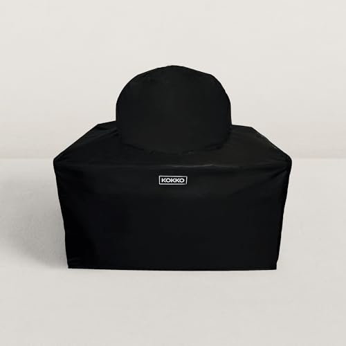 Housse de Protection pour kamado Kokko avec Chariot XL métal ou Bois Tissu PVC : imperméable et déperlant Tissu épais qualité 600D : spécialement prévu pour l'extérieur Compatible kamado