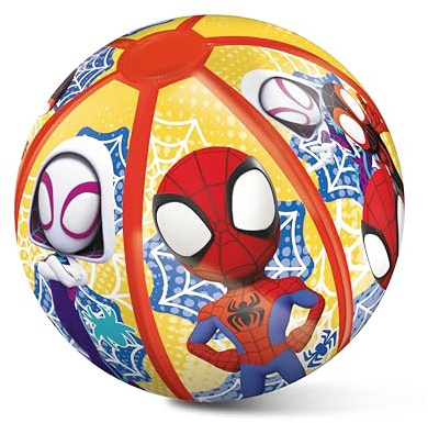 Mondo Toys Marvel SPIDEY BEACH BALL, uppblåsbar boll 50 cm, för barn från 2 år – 16949