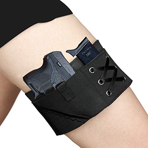 ANSNOW Schwarzes Holster Für Oberschenkel, Sexy Damen, Taktischesenhalfterholster Für Taurus Pt-22, Kaliber .22, Tcp, .380, Revolvertasche
