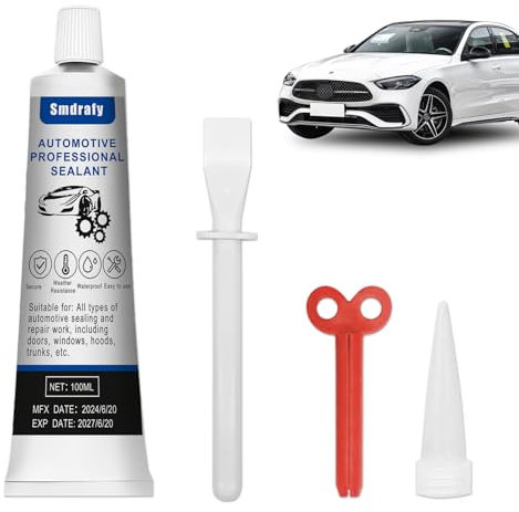 Scheibenkleber Auto,Karosseriekleber Schwarz,Dichtstoff Schwarz,Kfz Karosseriedichtmasse,Hohe Temperaturbeständigkeit,Geeignet für Autokarosserien,Autotüren,Autofenster,Autodächer