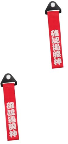 Mikinona 2 Stücke Racing Tow Strap Auto Außen Decor Auto Tow Strap Front Stoßstange Haken