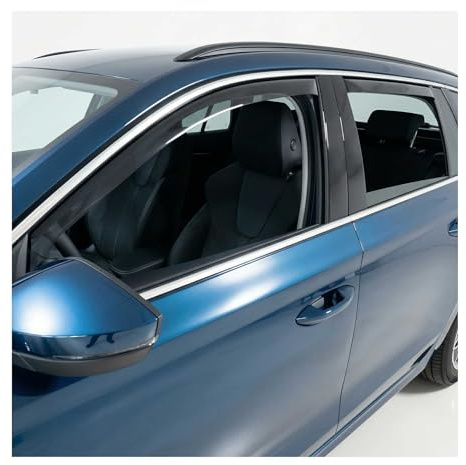 OMAC Windabweiser für Skoda Octavia 2020-2026 Kombi Acryl Dunkel 4tlg | Regenabweiser, Schützt vor Regen und Spritzwasser, waschstraßenfest