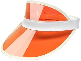 Bismaa Unisex Womens 80s Neon Sun Visor - Adults Retro Golf Visor Hat for Sports Fancy Dress UK