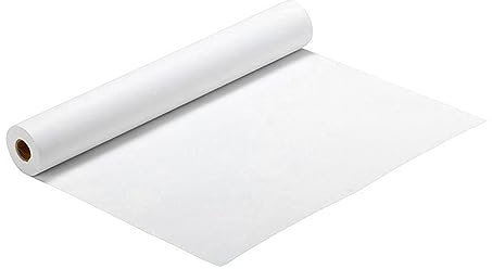 Tofficu Zeichenpapierrolle aus Weißem Zeichenpapier für Malprojekte Skizzenpapierrolle für Bastelarbeiten und Zeichnungen