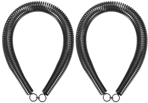 sourcing map 2 piegatubi a molla in PVC, diametro esterno 21 mm, lunghezza 420 mm, molla piegatubi per tubi in casa idroelettrica, nero