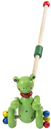 Licsaliwe Jouet à Pousser pour bébé, Jouet d'activité de Marche à Tirer en Bois pour Les Tout-Petits, Les garçons et Les Filles, Couleur aléatoire