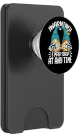 Funny Photographer Gnomes Warning I May Snap It Any Time PopSockets PopWallet per MagSafe