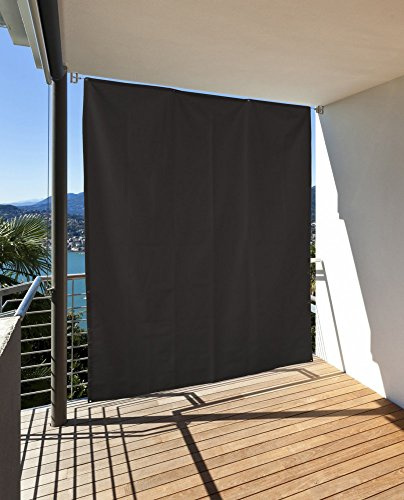 CV Vertikaler Sonnenschutz Windschutz Sichtschutz Balkon Terrasse anthrazit 230 x 140 cm