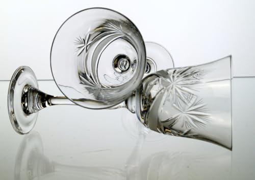 ZAW Set 6 bicchieri da vino in cristallo al piombo 170 ml Romani vetro trasparente