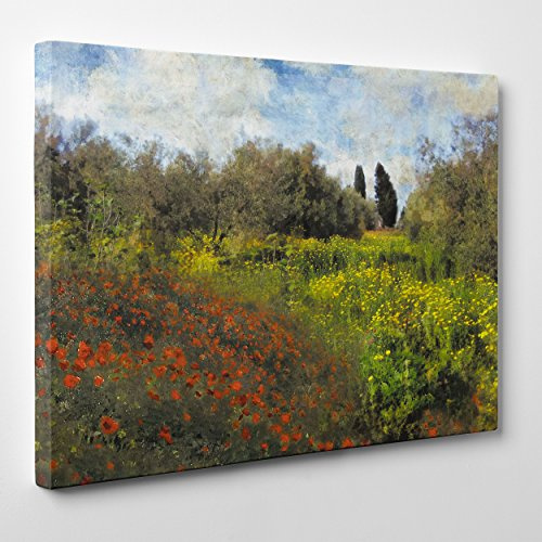 ConKrea Quadro su Tela Canvas - INTELAIATO - Pronto da Appendere - Claude Monet - IMPRESSIONISMO - Arte Moderna - 50x70cm - Senza Cornice - (cod.208)