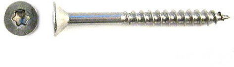 200 Spanplattenschrauben TX Teilg. Senkkopf Edelstahl A2 5x50