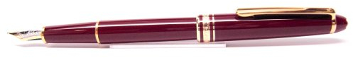 MontBlanc Meisterstuck bordeaux Kunstharz Classique Füllfederhalter, mittelgroße Point, mb144r