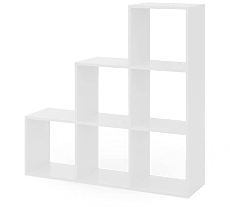 Vicco Treppenregal, Weiß, 107.2 x 107.8 cm