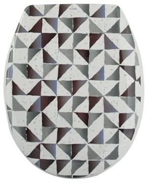 MSV WC-Sitz Thermo-dur Langsamer Verschluss „warm“ Grau