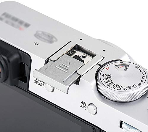 JJC Silver Hot Shoe Cover Cap Protection for Fujifilm Fuji X-H2S X-S10 X-T2 X-T3 X-T4 X-T10 X-T20 X-T30 X-T100 X100V X100S X100F X-PRO2 X-E4 X-A5 X-A10 X-E5 X Half X-M5 X-T50 GFX100SII GFX100RF