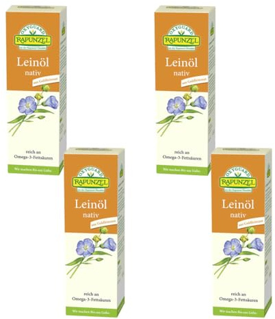 Rapunzel - OXYGUARD Leinöl nativ - 0,5 l - 4er Pack