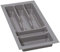 Alusfera Besteckkasten für Schubladen 30cm – Schubladen Organizer mit Fächeraufteilung – Hochwertiger Schubladen Organizer Küche für Mehr Ordnung – Anpassbar und leicht zu reinigen - 230x490mm Silber