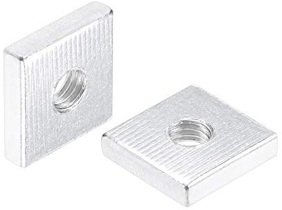 sourcing map Tuercas cuadradas, M5 x 13 mm x 3 mm, juego de surtido de roscas gruesas métricas galvanizadas, 25 unidades