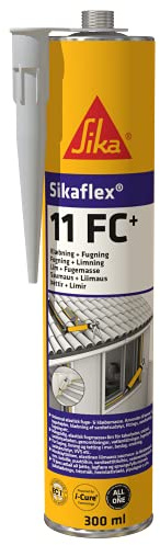 Sikaflex-11 FC+, Lösningsmedelsfri elastisk fogmassa och allroundlim för inom- och utomhusbruk, Betonggrå, 300 ml