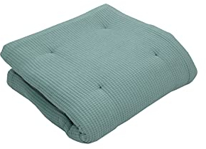 ULLENBOOM ® Baby Krabbeldecke 100x100 cm gepolstert in Salbeigrün (Made in EU) - Krabbeldecke für Baby mit 100% ÖkoTex Baumwolle, ideal als Babydecke, Laufgittereinlage & Spieldecke