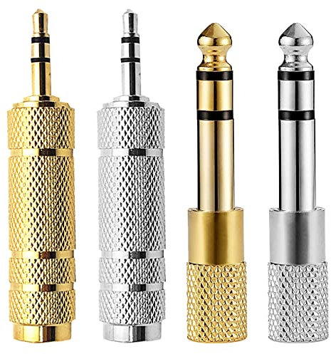 BEHAHAI 6.35mm to 3.5mm Headphone Adapter - 1/4 inch Male to 1/8 inch Female Stereo Jack Converter With Female Plug