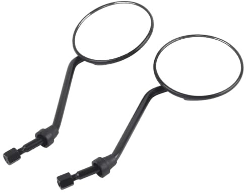 Espejo Retrovisor De Motocicleta, Yosoo 2 Piezas De 8 Mm / 0 3 Pulgadas Espejo Retrovisor Universal Retro Espejos Laterales Redondos Para Motocicleta Bicicleta Eléctrica Scooter Para Motocicleta Espej