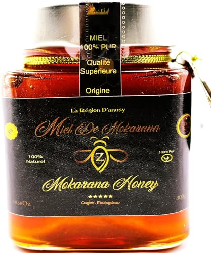 Miel de Mokarana de Madagascar - 300g - 100% Naturel, Récolté dans la la région Anosy, au sud de Madagascar.