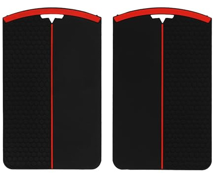 kwmobile Autoschlüssel Schutzhülle kompatibel mit Tesla Model S/Model Y/Model 3 / Model X Karte Hülle - Schlüsselhülle aus Silikon - in Schwarz Rot