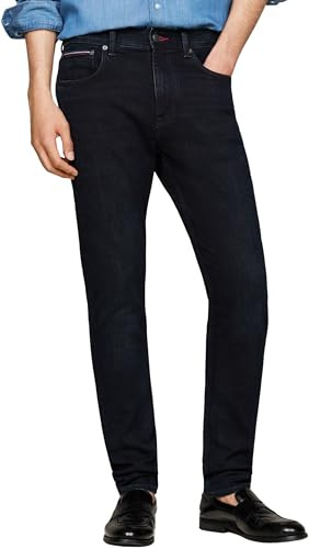 Tommy Hilfiger Jean Homme Tapered Slim Fit, Bleu (Modoc Indigo), 40W/30L