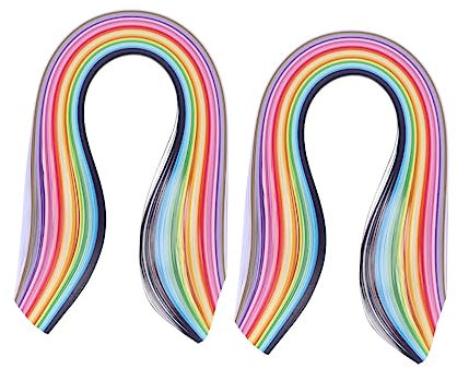 STOBOK Papier Quilling Streifen Farben Für Kreative Bastelprojekte Für Blumen Tiere Und Mehr Leicht Und Handlich Für Unterwegs