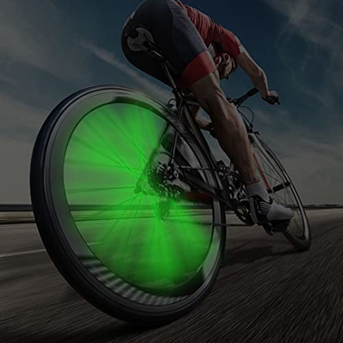 Liummrcy Fahrradreflektoren, Fahrradreflektoren Fahrradrad Spoke Warnreflektor Radsportreflexionsstreifen 48 Stück Grün grün